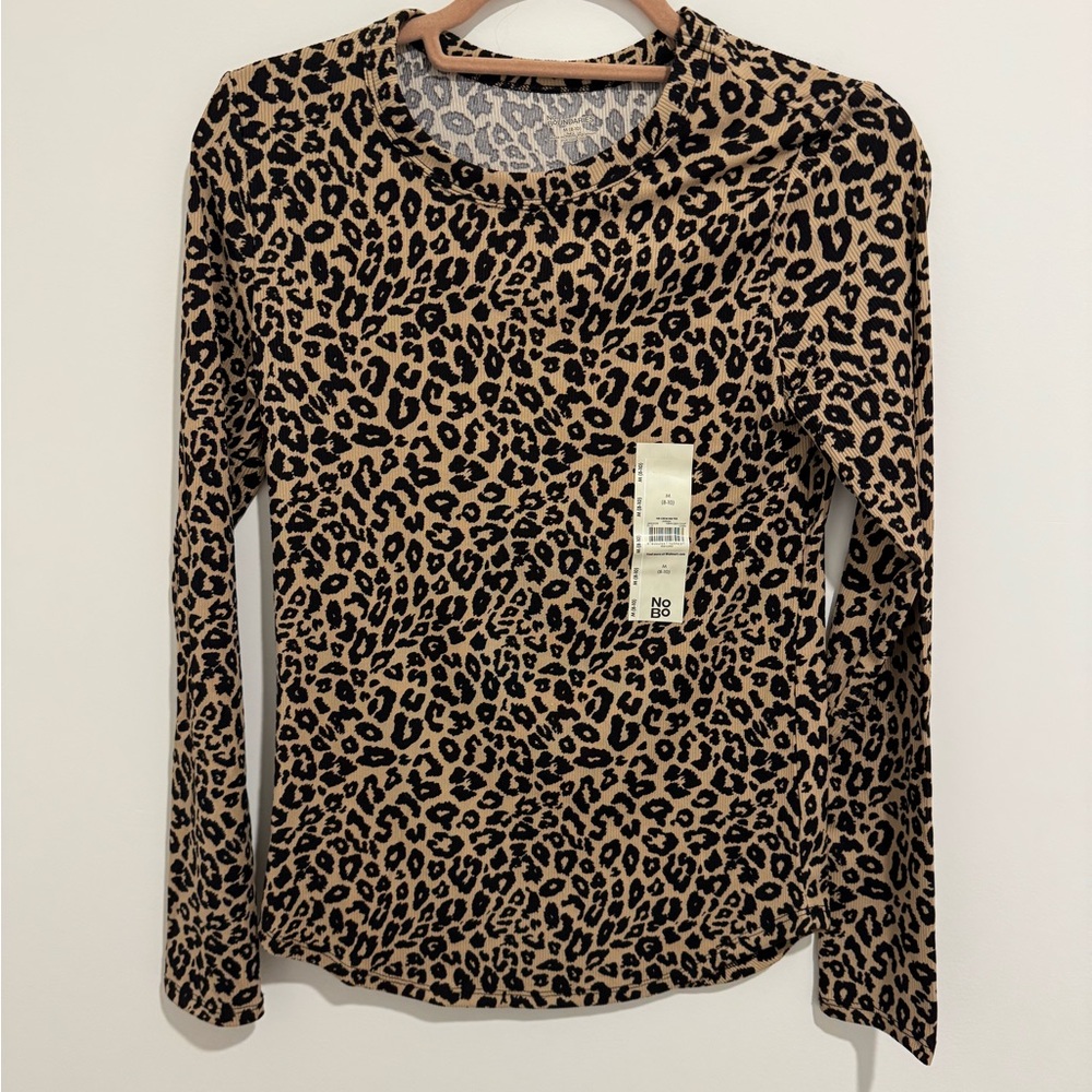 Target Leopard Print Long Sleeve Top
